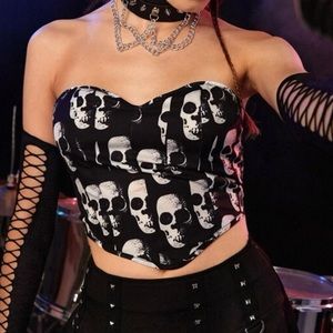 NWT skull corset